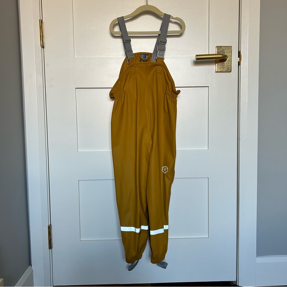Yellow splash pant Overalls with Reflective Stripes